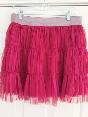 Two by twelve Los Angeles Women’s Fuchsia Tiered Tulle Skirt. Sz L